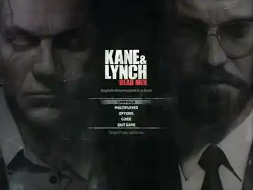 Kane & Lynch 1 Dead Men (USA) screen shot title